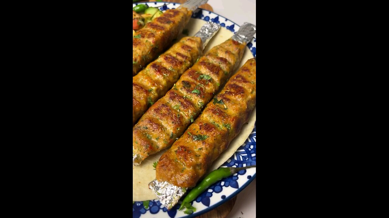 TURKISH ADANA KEBAB|#turkishkabab #adanakabab #adanakebap #turkishfood #chickensticks #chickenskewer