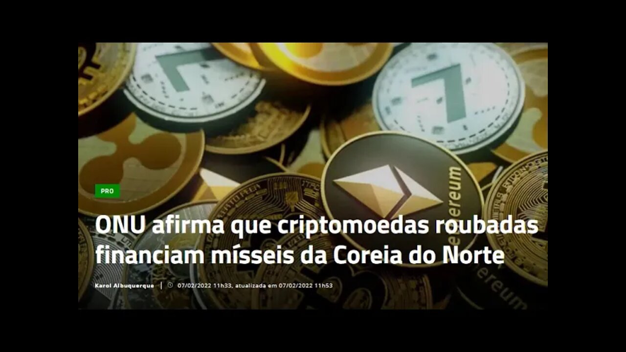 ONU afirma que criptomoedas roubadas financiam mísseis da Coreia do Norte