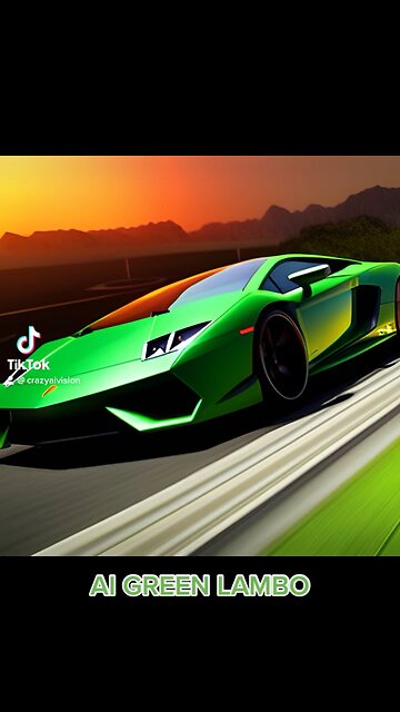 AI GREEN LAMBO #lambo #lamborghini #greenlambo #sportscar #lamborghiniaventador #lasvegas