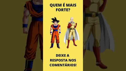 QUAL PERSONAGEM DE ANIME É MAIS FORTE? #shorts