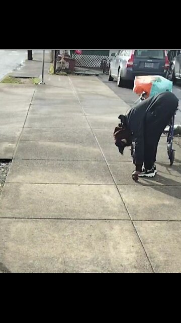 Passing A Drug Addict On The Portland Sidewalk