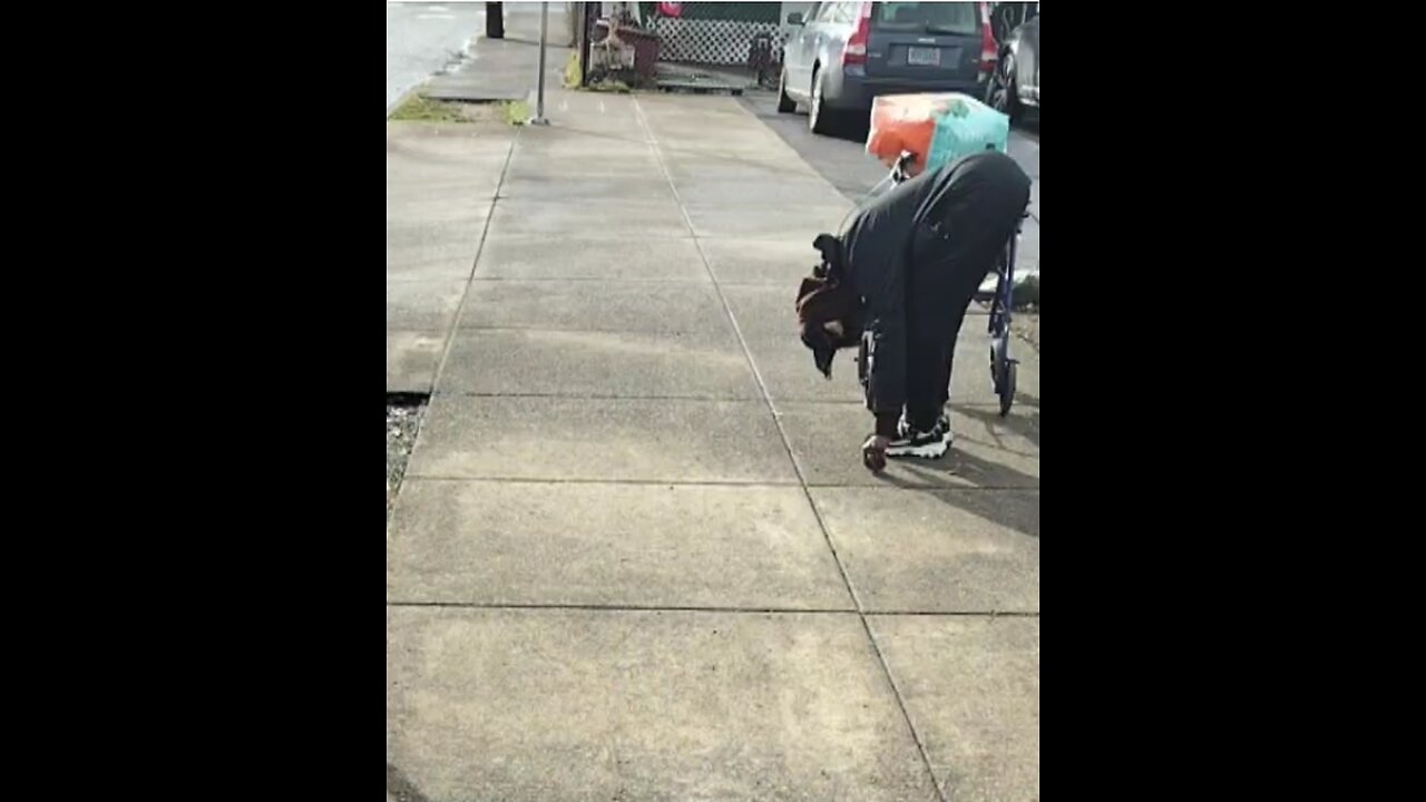 Passing A Drug Addict On The Portland Sidewalk