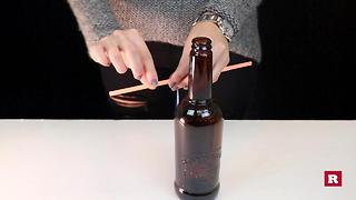 Can a straw lift a beer bottle? | Rare Life