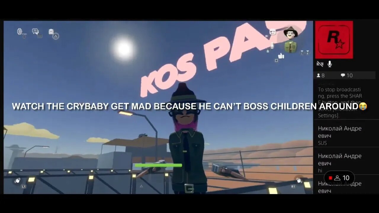 Jerningham AKA Arron Owen gets booted from GFM on Rec Room then cry’s about it 😂