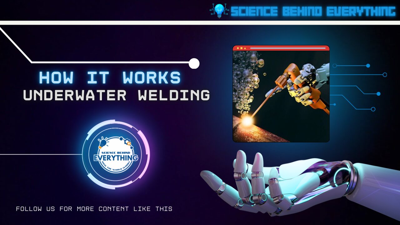 This is how underwater welding works.