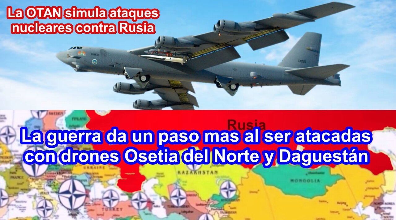 La OTAN eufórica simula ataques estratégicos contra Rusia, y atacan en Osetia del Norte y Daguestán