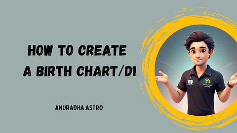 How to create a Vedic Astrology birth chart / D1