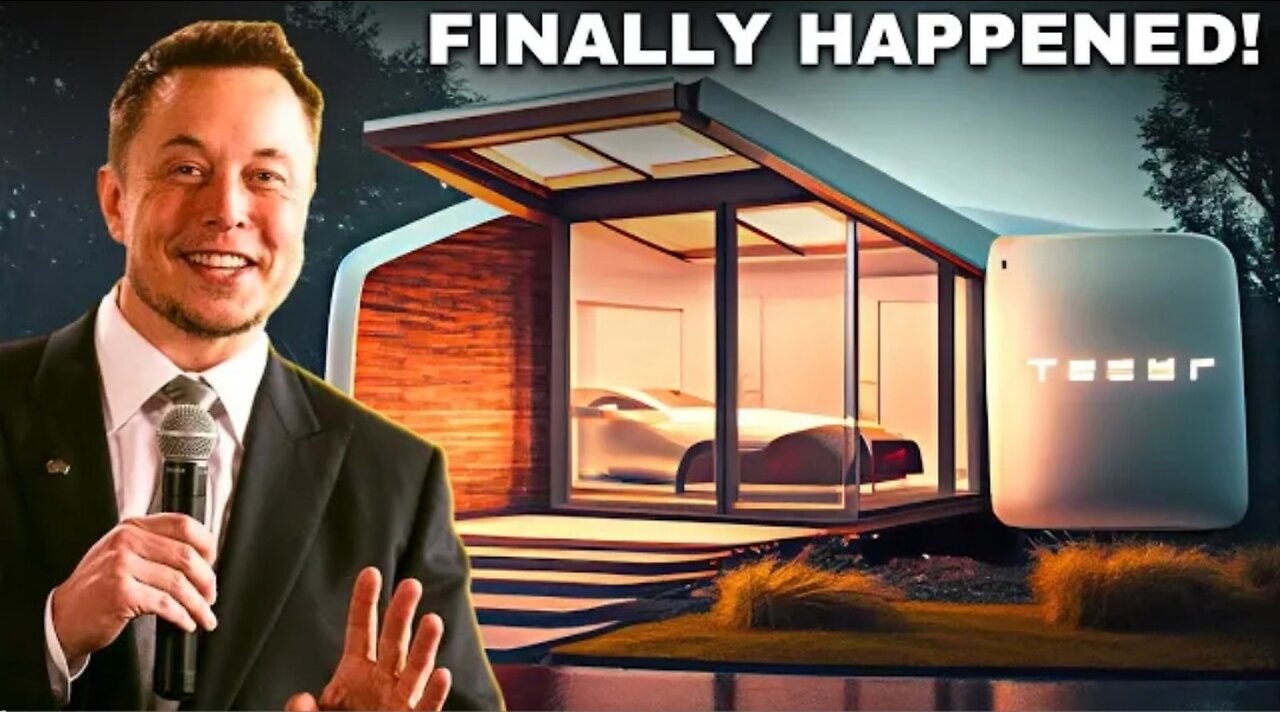 Elon Musk Officially Built The First Tesla House!