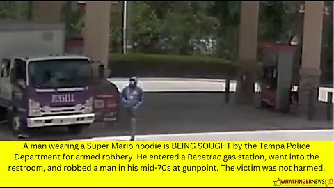 A man wearing a Super Mario hoodie is BEING SOUGHT by the Tampa Police Departmen