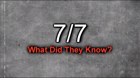 7/7 Bombings: What Did They Know