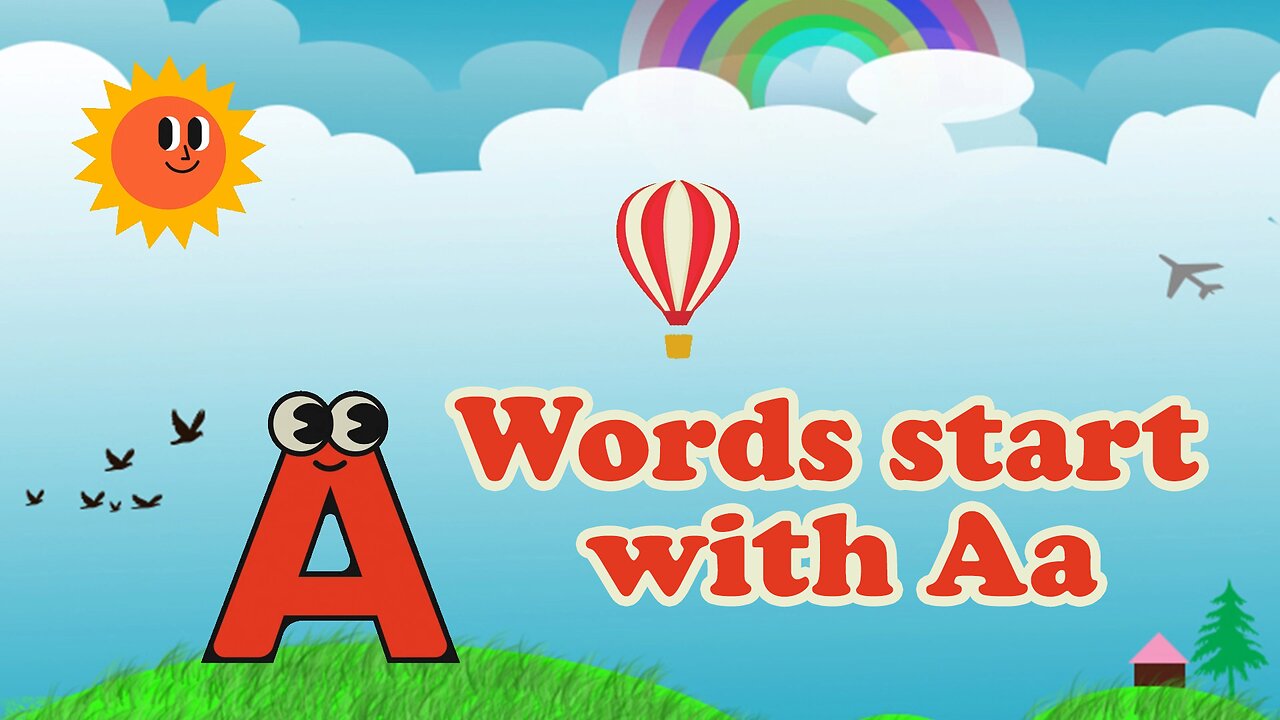 Words start with Aa | 'a' Words | Phonics | a sound | Learn letter Aa