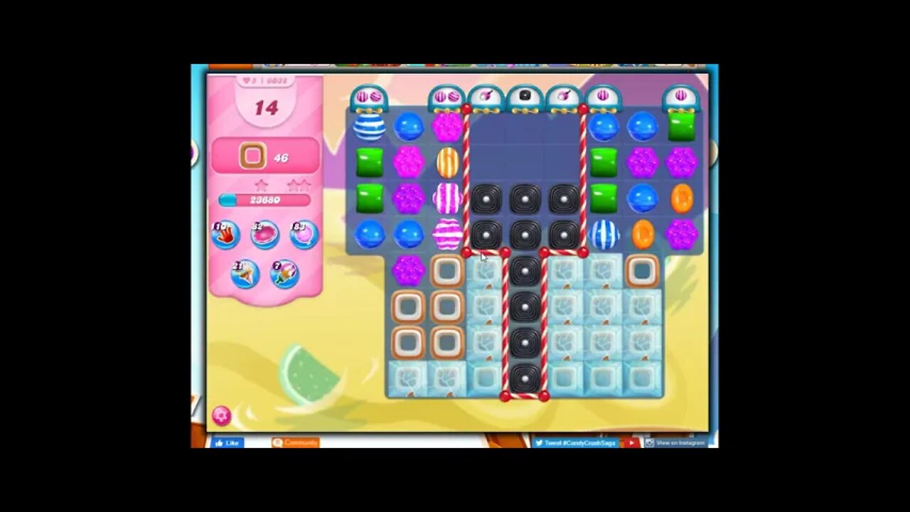 Candy Crush Level 6038 Talkthrough, 23 Moves 0 Boosters