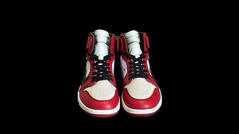 This is a pair authentic air Jordan 1 off white shoes