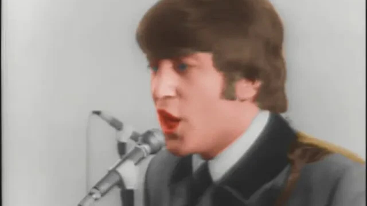 The Beatles - You Can't Do That (Deleted Scene from Movie) [COLORIZED]