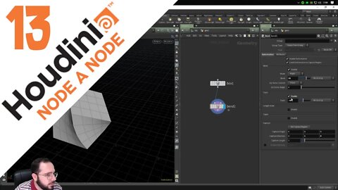 HOUDINI NODE A NODE - AULA 13: LINE/BEND - Tutorial Houdini em Português