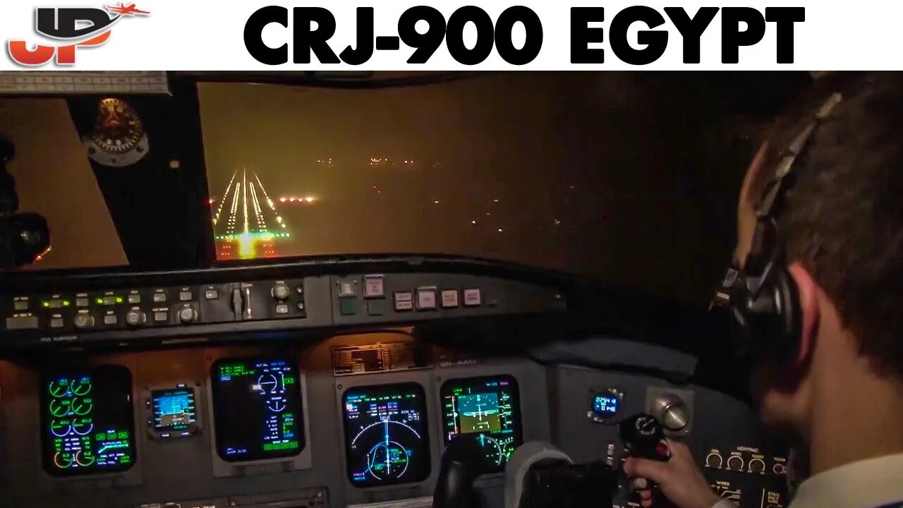 Piloting CRJ-900 from Egypt with 2 stops | Cockpit Views