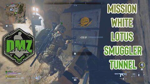 DMZ Game Play White Lotus Mission Smugglers Tunnel (Warzone 2 MWII)