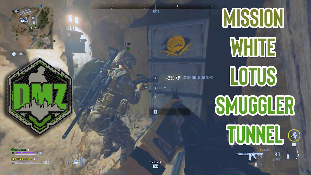 DMZ Game Play White Lotus Mission Smugglers Tunnel (Warzone 2 MWII)