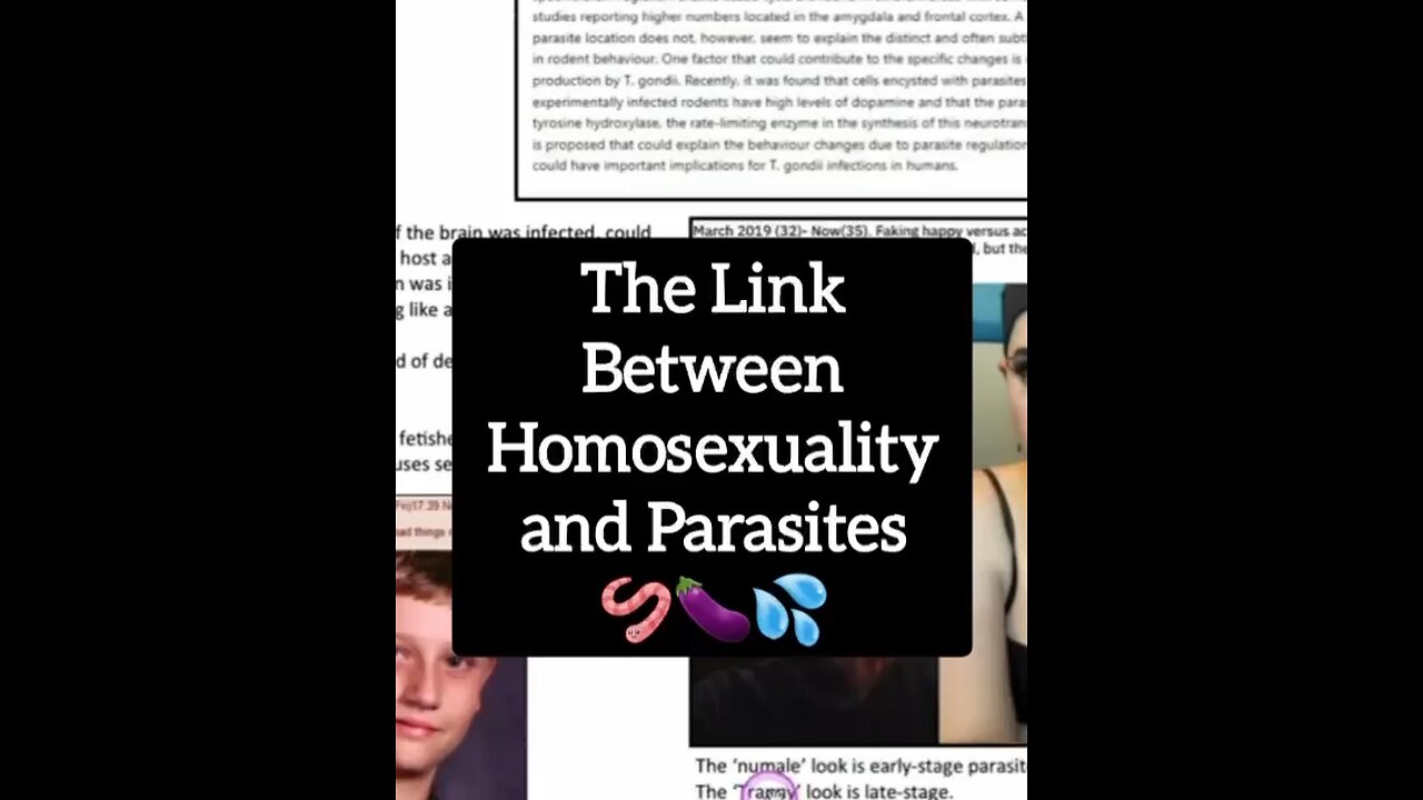 The link between Homosexuality and Parasites.