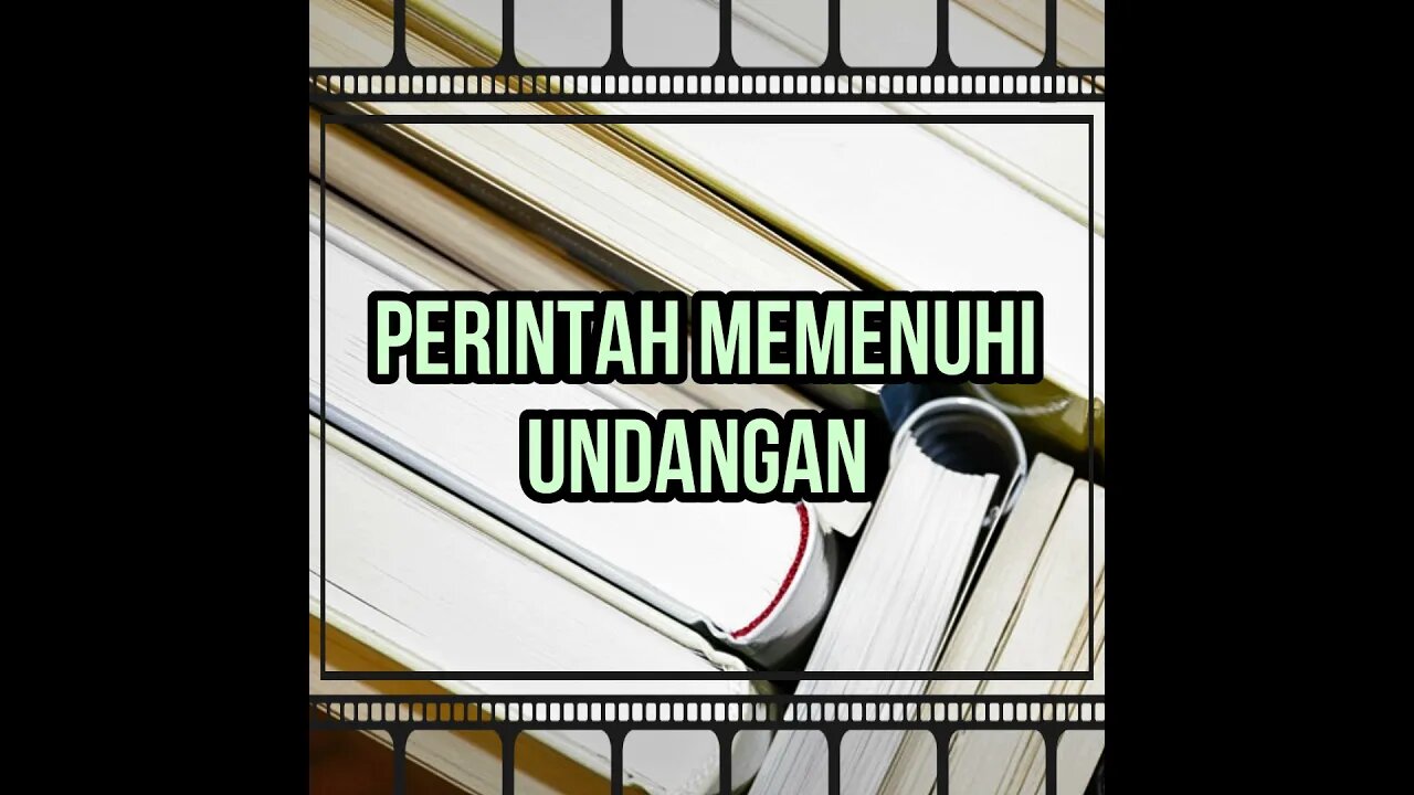 Memenuhi Undangan Jika Diundang