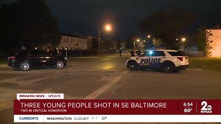 Three young people shot in SE Baltimore