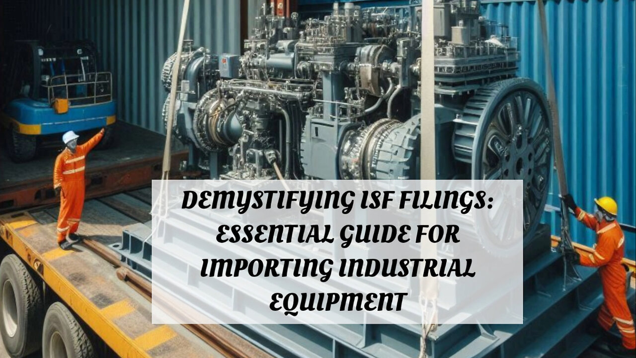 Demystifying ISF Filings: A Guide for Importing Industrial Equipment