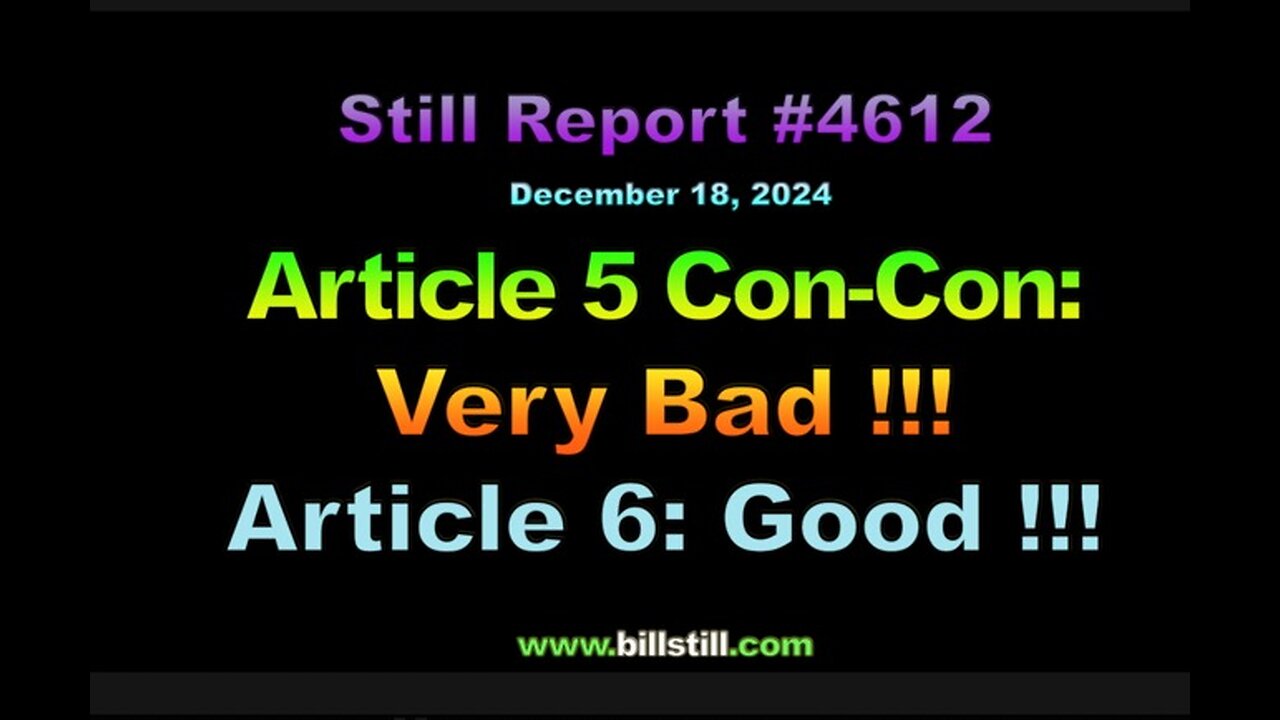 Article 5 Con-Con - Very Bad !!! Article 6 - Good !!!,