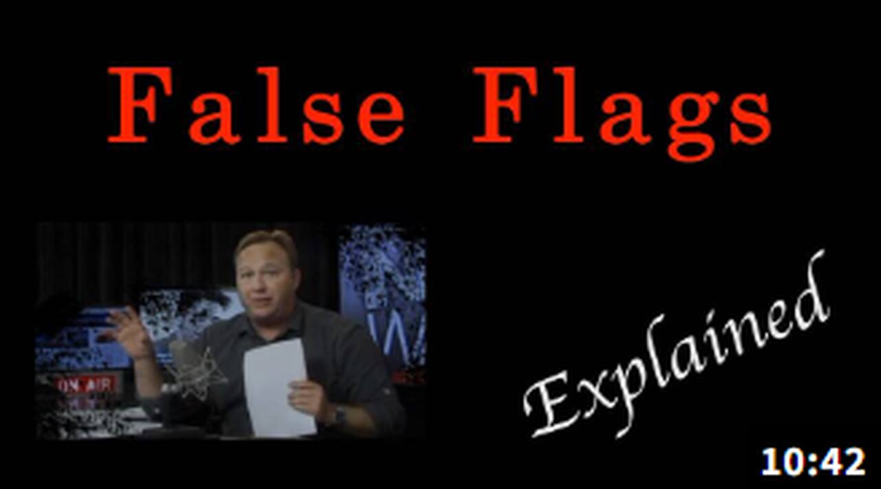 Alex Jones Explains How Globalists Run False Flag Operations Worldwide