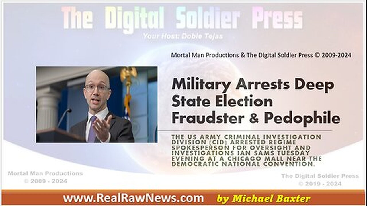 Military Arrests Deep State Election Fraudster & Pedophile