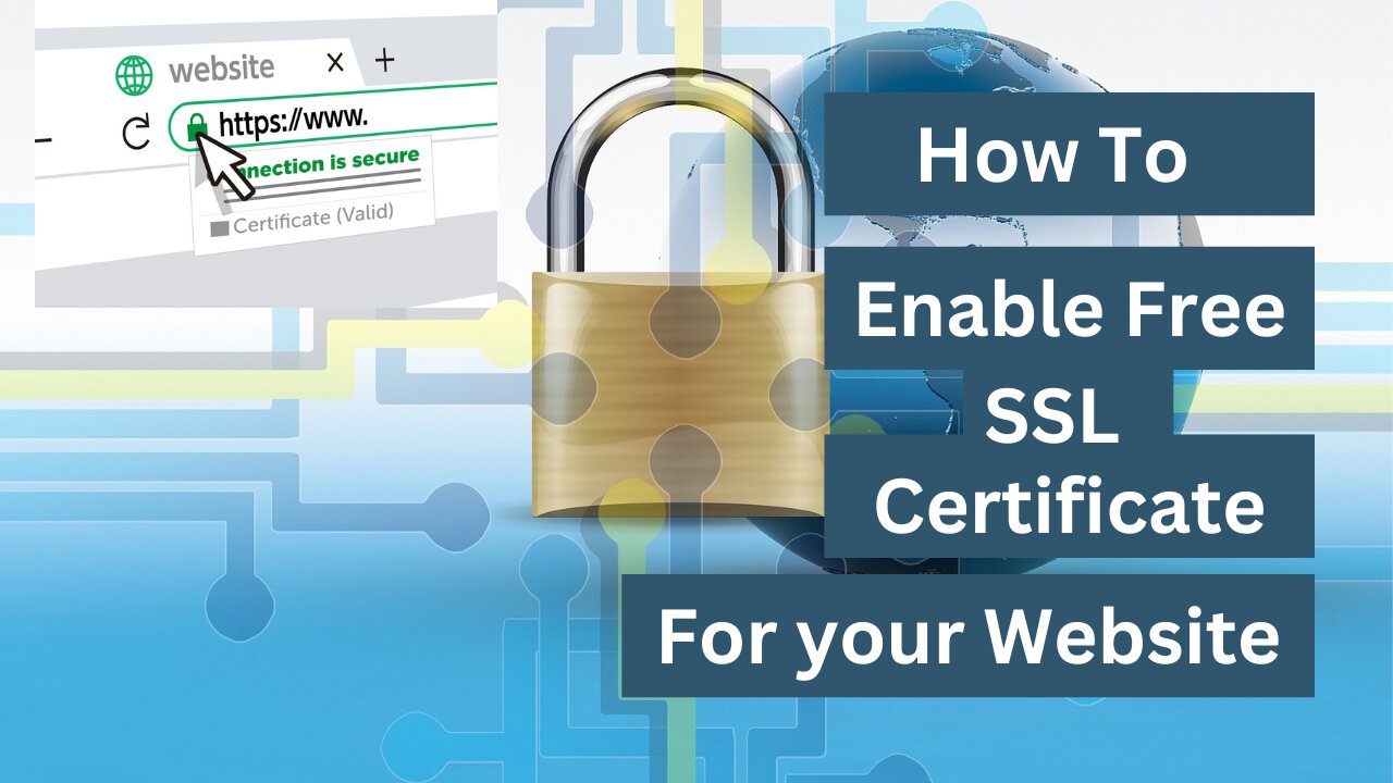 How To enable frr SSL Certificate on your website #ssl