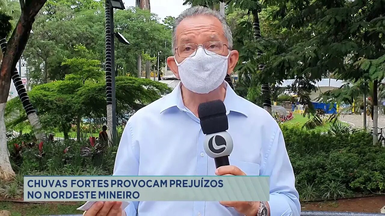 Chuvas fortes provocam prejuízos no Nordeste Mineiro