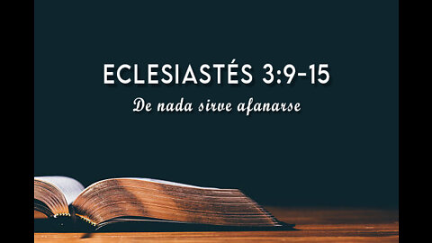 Eclesiastés 3:9-15