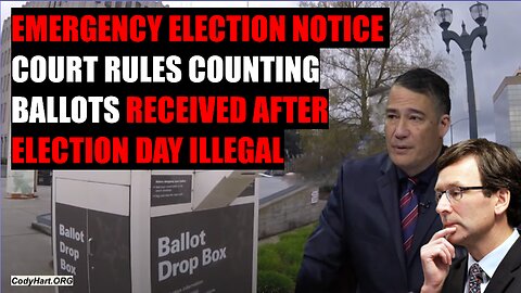 BALLOTS RECEIVED AFTER ELECTION DAY ILLEGAL