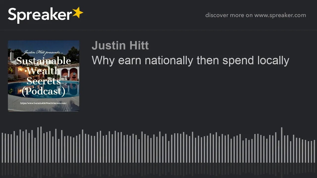 Why earn nationally then spend locally