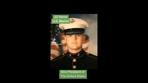 JD Vance U.S. Marine and Vice President of United States. Semper Fi.