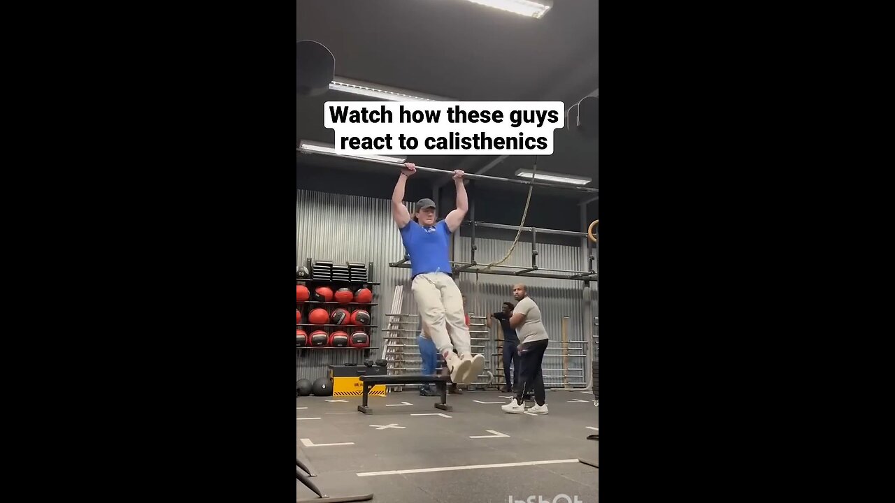 Watch how these guys react to calisthenics