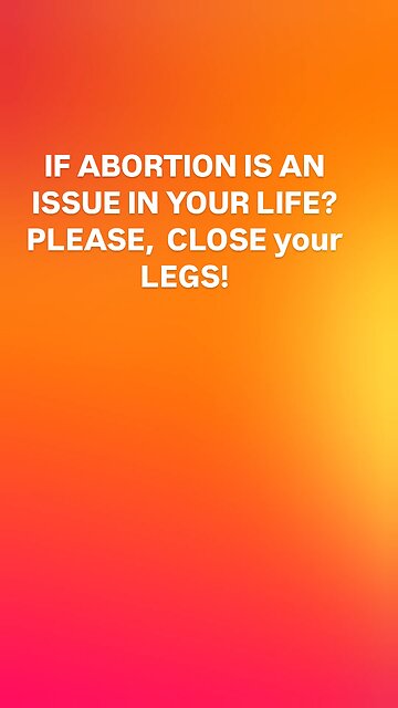WOMEN, CLOSE your LEGS...
