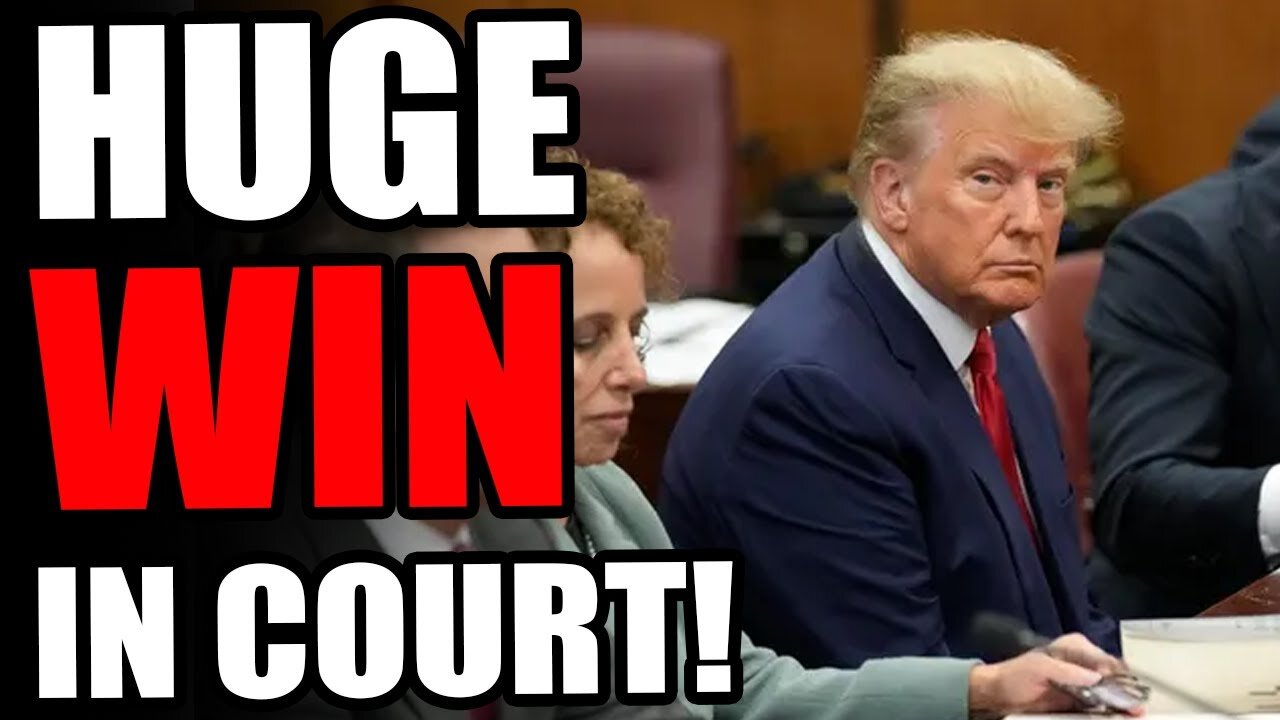 CRUCIAL WIN for Trump in court ruling, this is what we've been looking for!