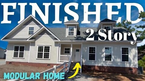 THIS WAS AWESOME! FINISHED 2 Story Modular Homes like this are so Rare to Find!