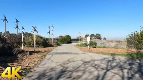 4K Virtual Hike - Palo Alto Trails - Palo Alto Baylands Trail