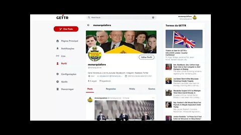 Monarquia livre na GETTR. Participe do nosso canal!