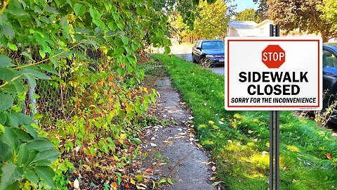 Overgrown Sidewalk Near IMPOSSIBLE To Use | Let's Transform This Mess!