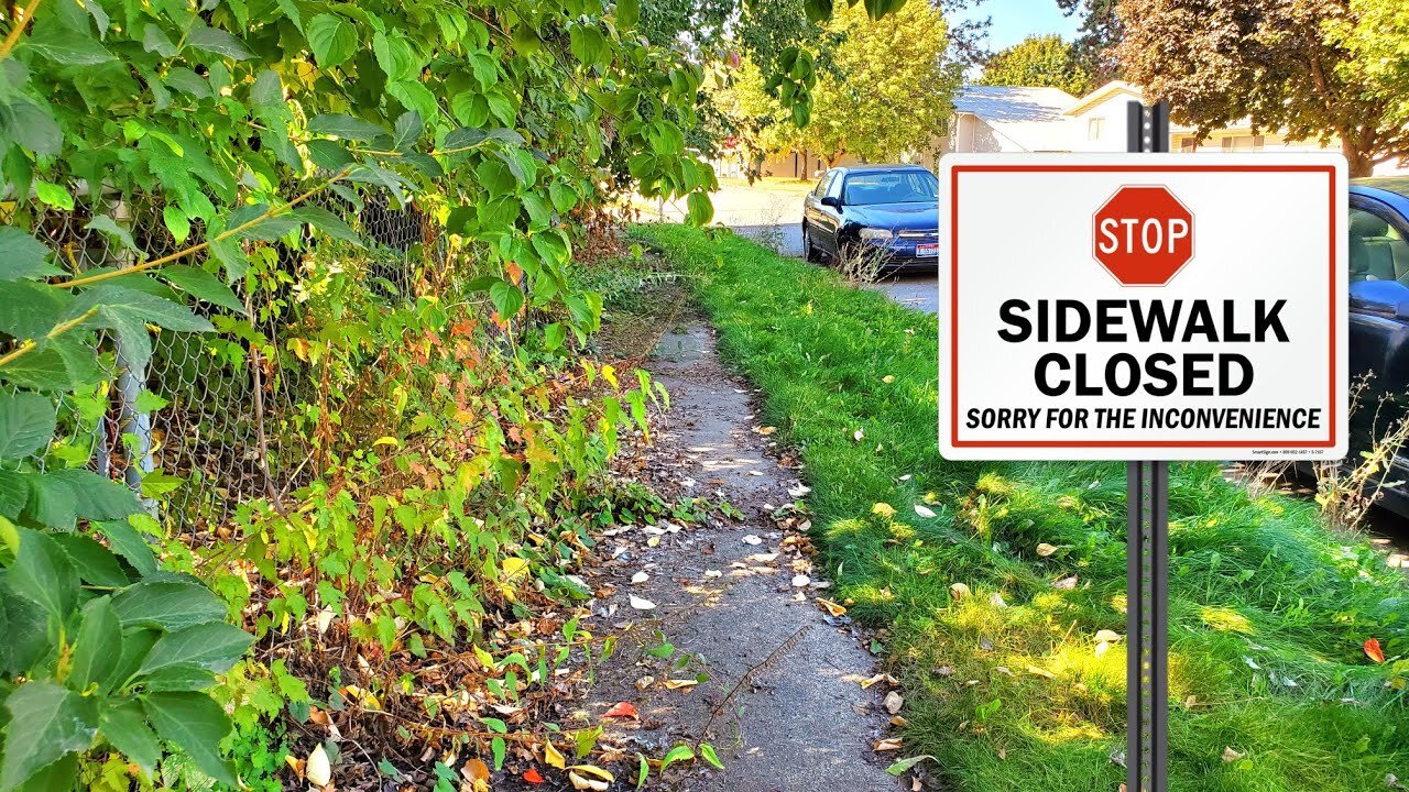 Overgrown Sidewalk Near IMPOSSIBLE To Use | Let's Transform This Mess!