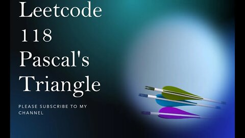 Leetcode 118 Pascal's Triangle