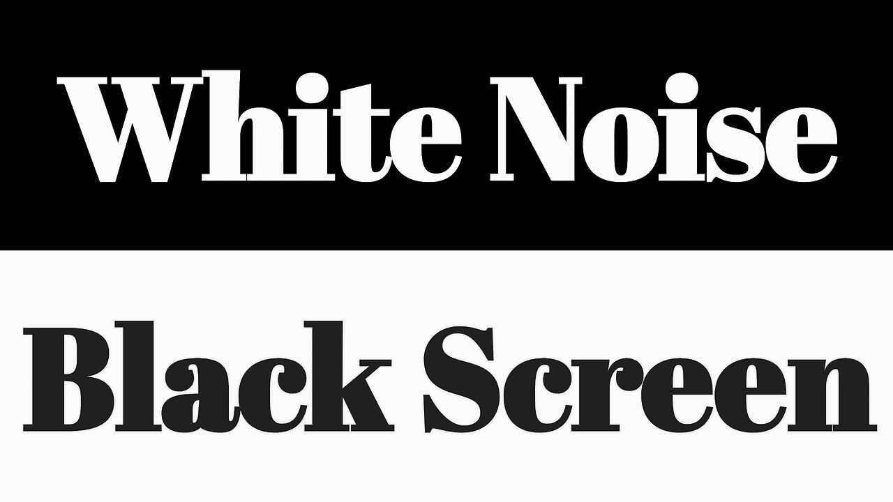 White Noise Black Screen No Ads Pure Tranquility with Endless Sound for Sleep and Focus 12 Hours