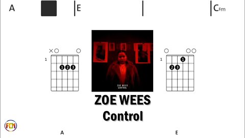 ZOE WEES Control - (Chords & Lyrics like a Karaoke) HD