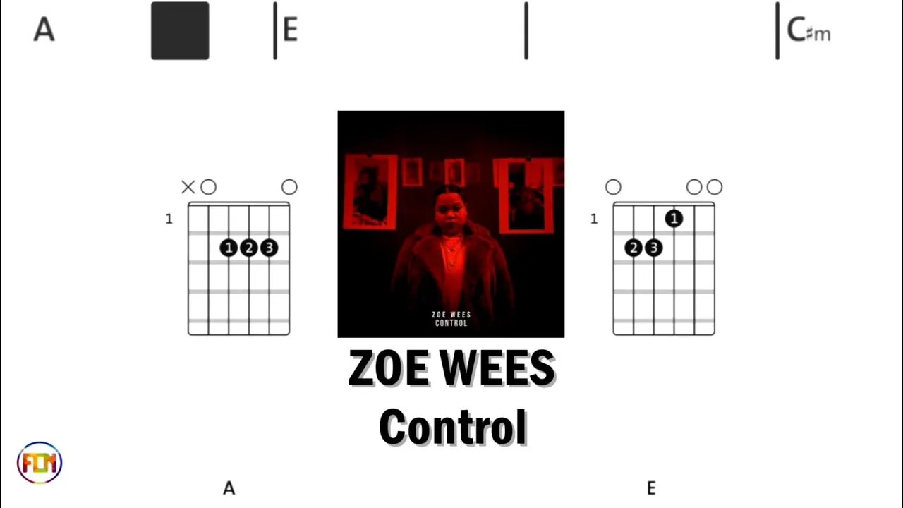 ZOE WEES Control - (Chords & Lyrics like a Karaoke) HD