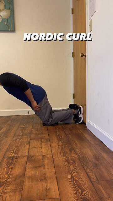 NordStick: Nordic Hamstring Curls At Home With a Door