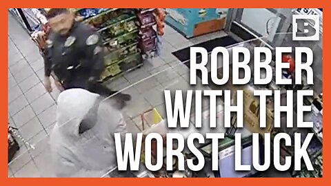 Whoops! Police Officer Stumbles Upon Convenience Store Robbery in Progress