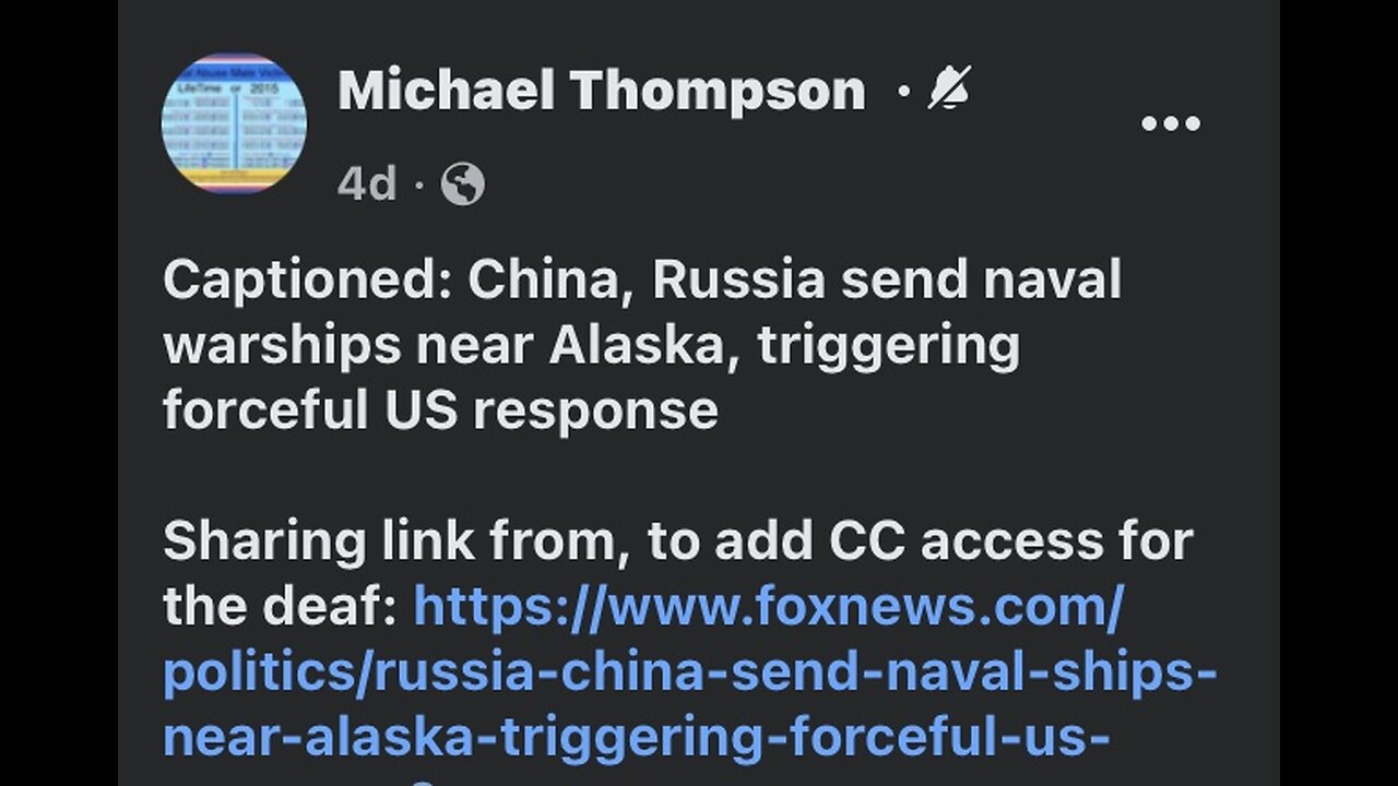 Captioned - China, Russia send naval warships near Alaska, triggering forceful US response